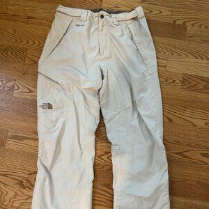 North Face Cream Coloured Women's Snowpants